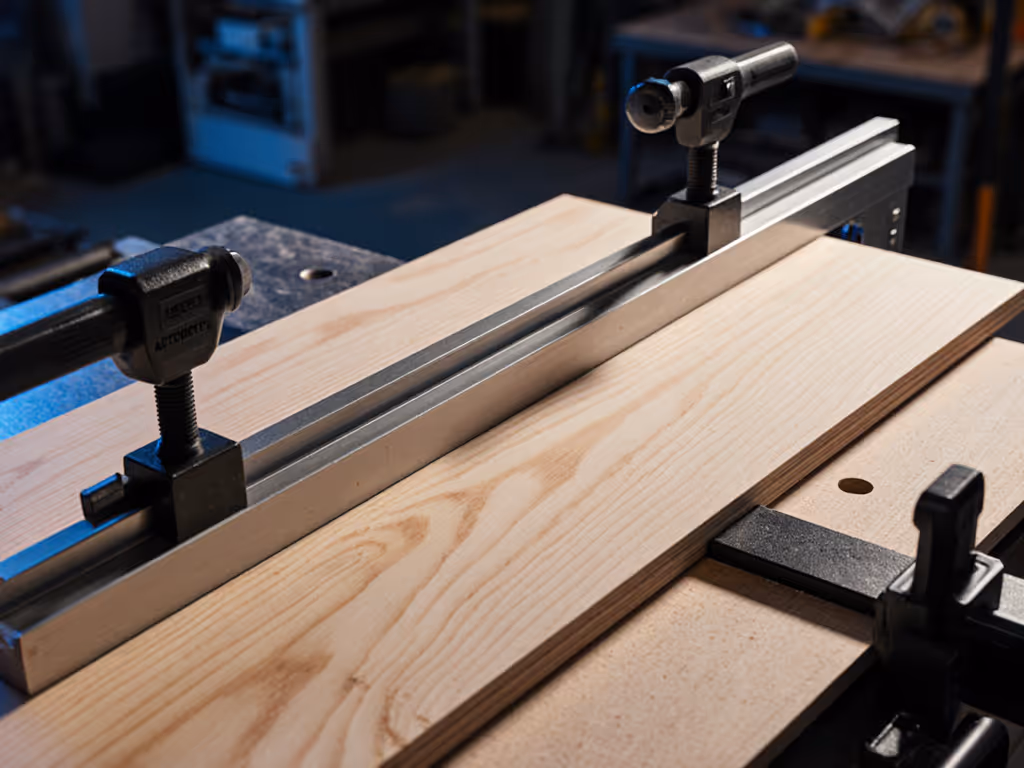 stabilized_plywood_sheet_with_clamped_straightedge_and_sacrificial_backing