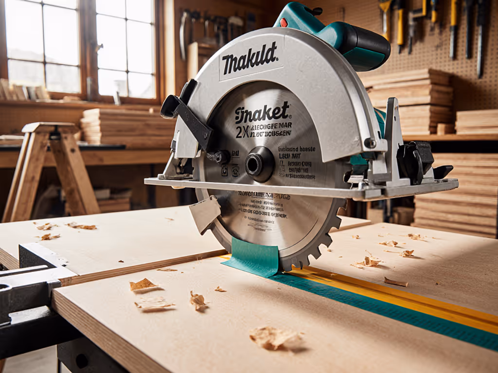 Prevent Circular Saw Tear-Out: Tape, Score, Blade Guide