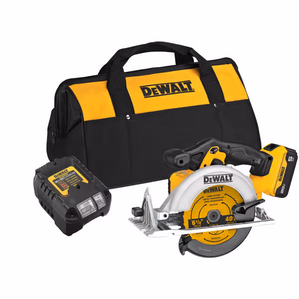 DEWALT 20V MAX 6-1/2-Inch Circular Saw Kit (DCS391P1)